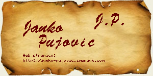 Janko Pujović vizit kartica